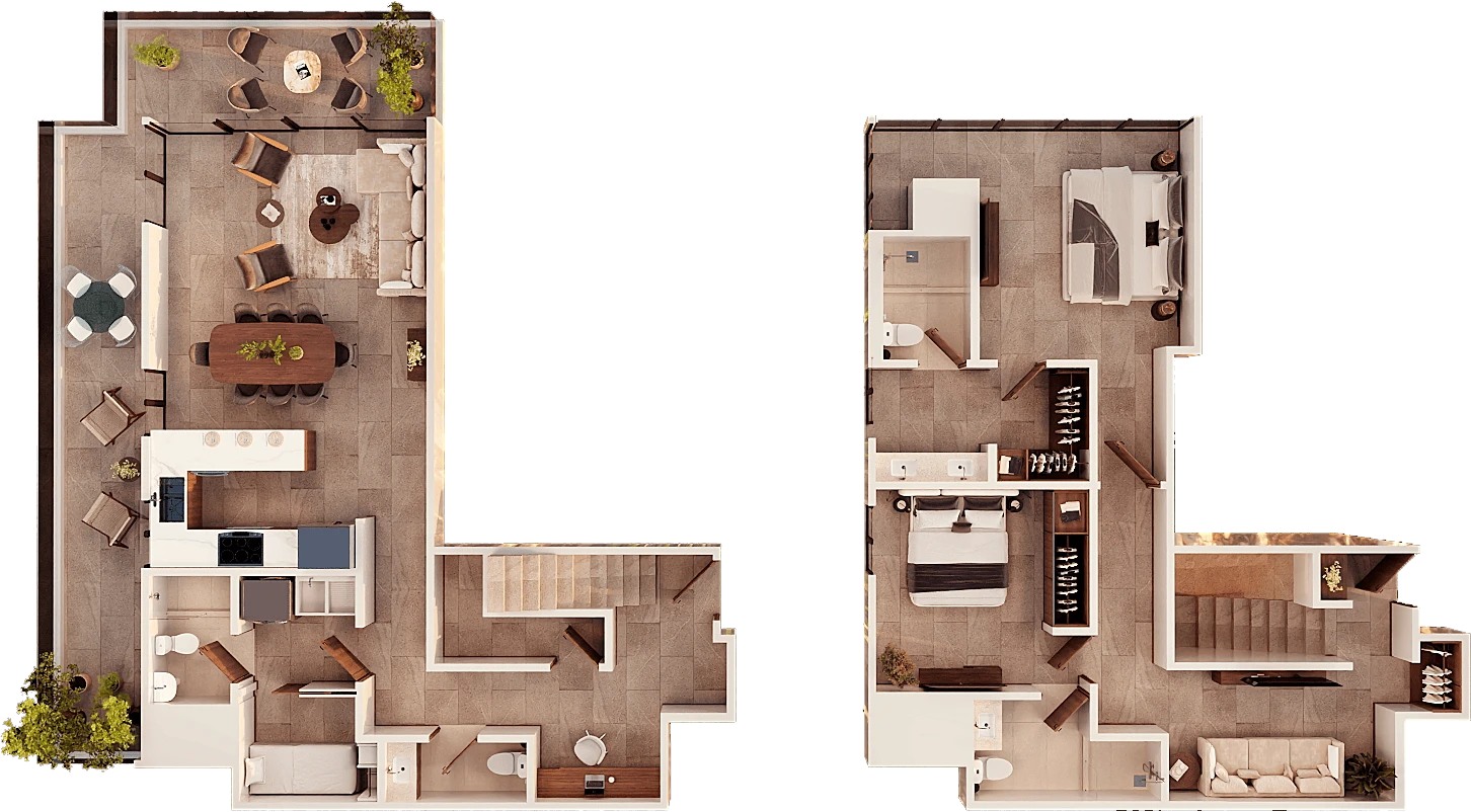 Plano del dúplex Gleam tipo A