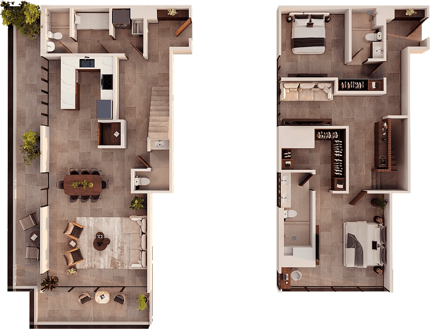 Plano del dúplex Gleam tipo C